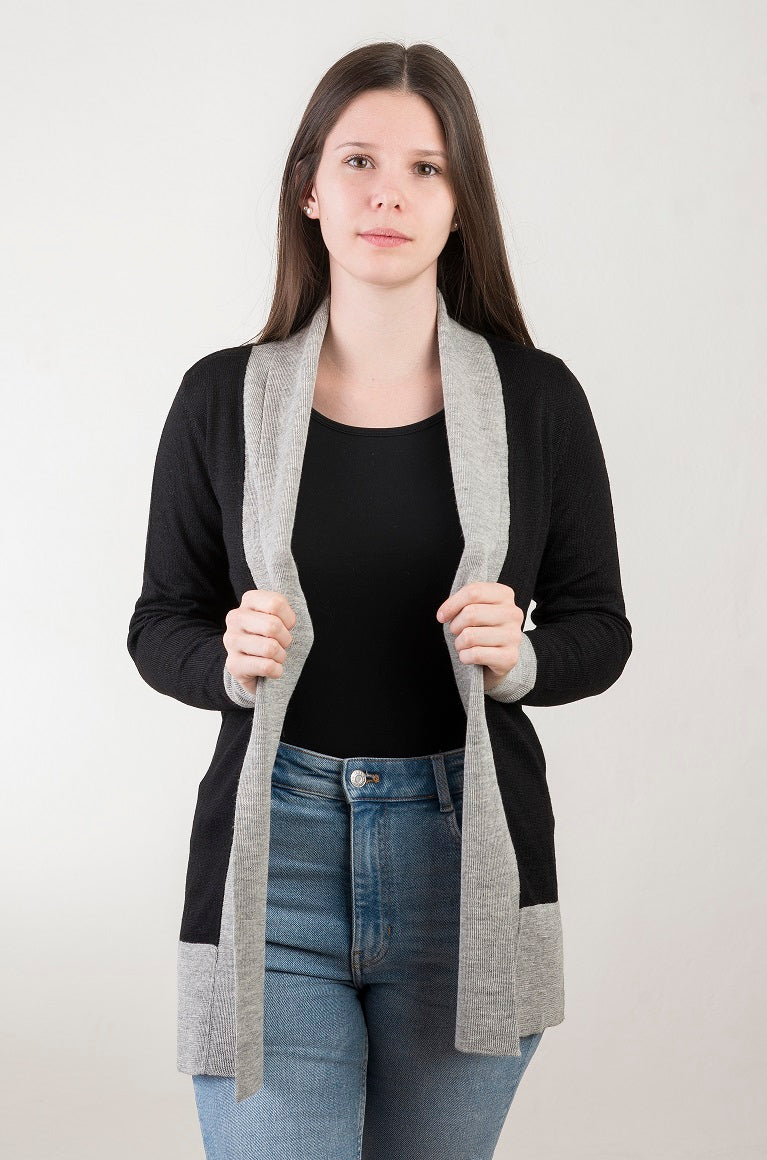Cardigan zweifarbig